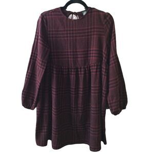 Wild Fable Black and Red Plaid Flannel Dress